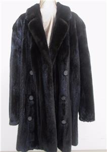 MEN'S Ranch Mink Fur Coat 5X Size NEW Lining Value $11,000.00 Big and ...